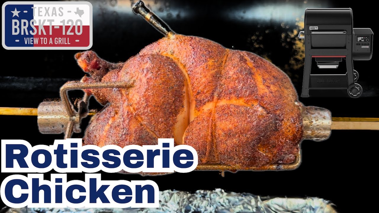 Rotisserie Chicken on the Weber Searwood 600