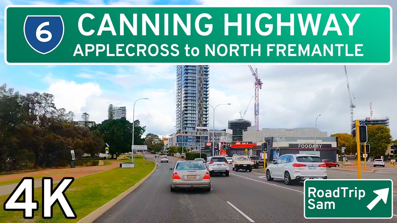 Driving on Canning Highway - Perth, Western Australia - 🇦🇺 4K / Raw Audio / POV