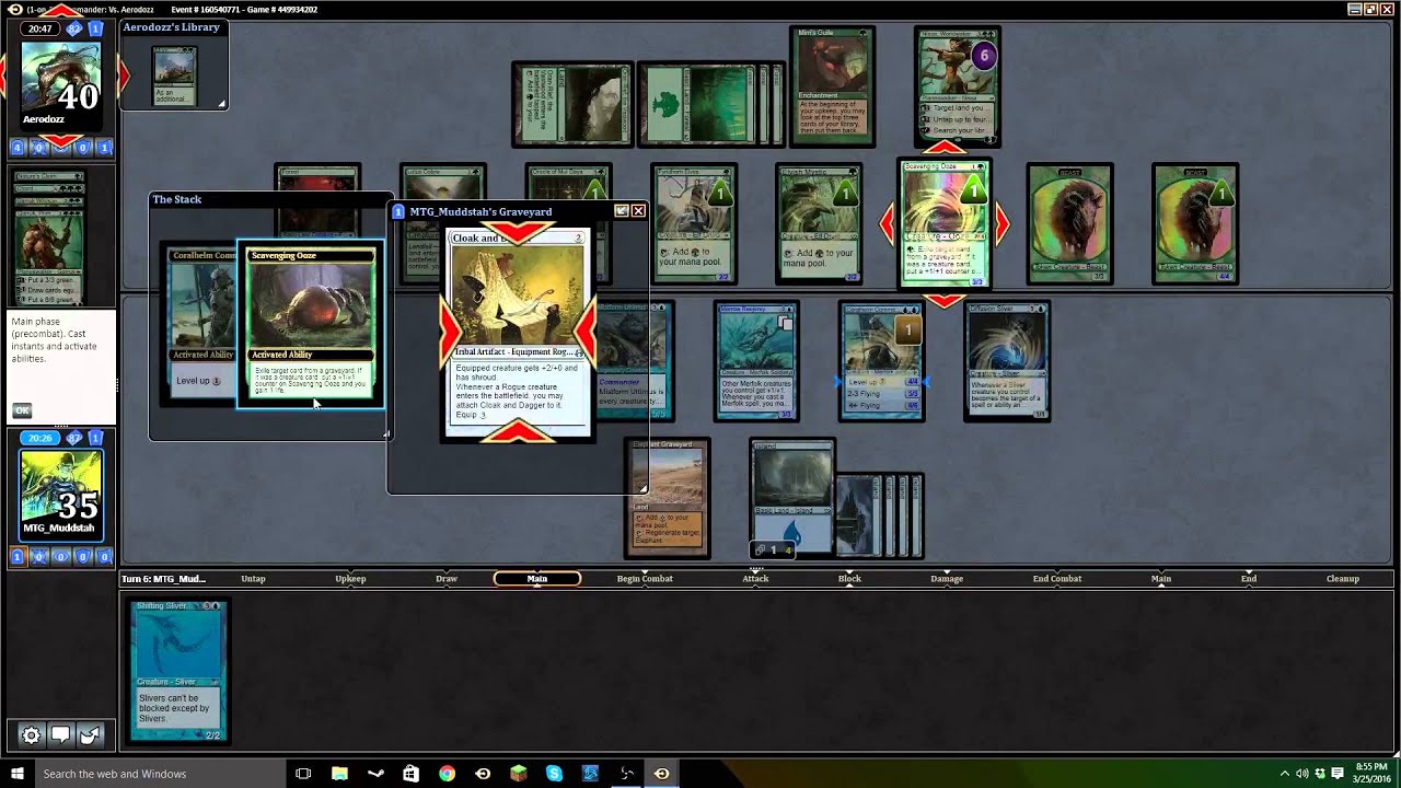 MTGO Match-Up: Mistform Ultimus VS ???? & ???? EDH / CMDR gameplay video
