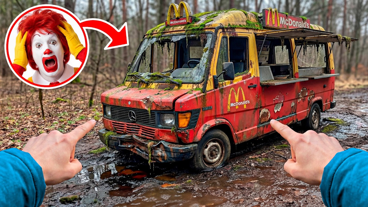 Первый запуск заброшенного фургона McDonald's | Тест-драйв забытого фургона McDonald's спустя 30 лет