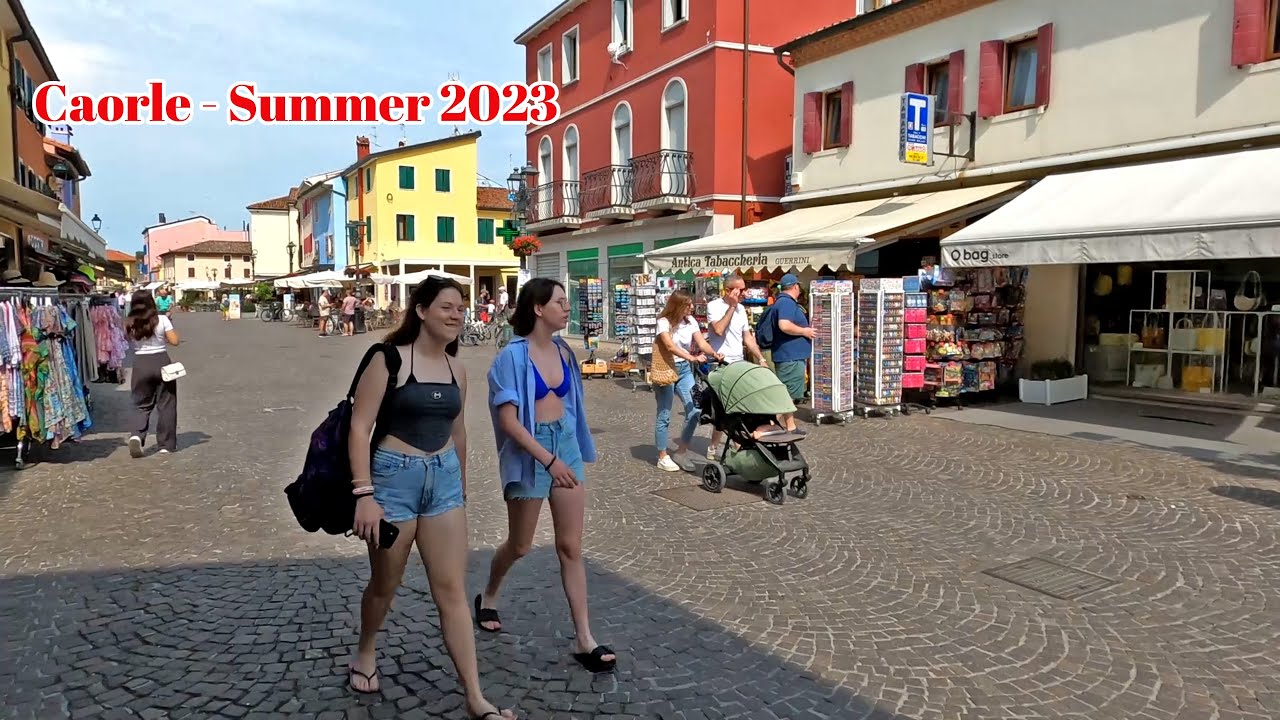 Caorle  - HDR walking in Caorle City - Summer 2023 - 4K HDR 60fps