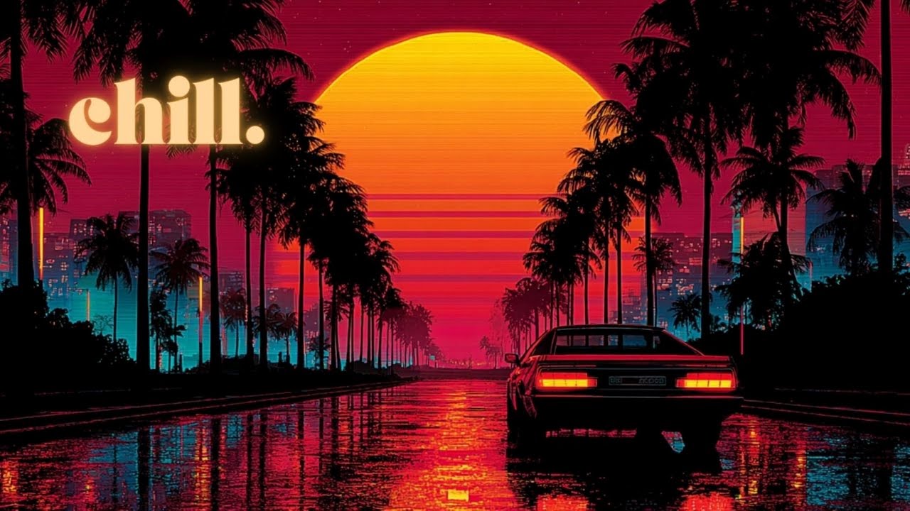 🌃 Night Drive Synthwave Retrowave Focus Music for Coding, Study & Reading