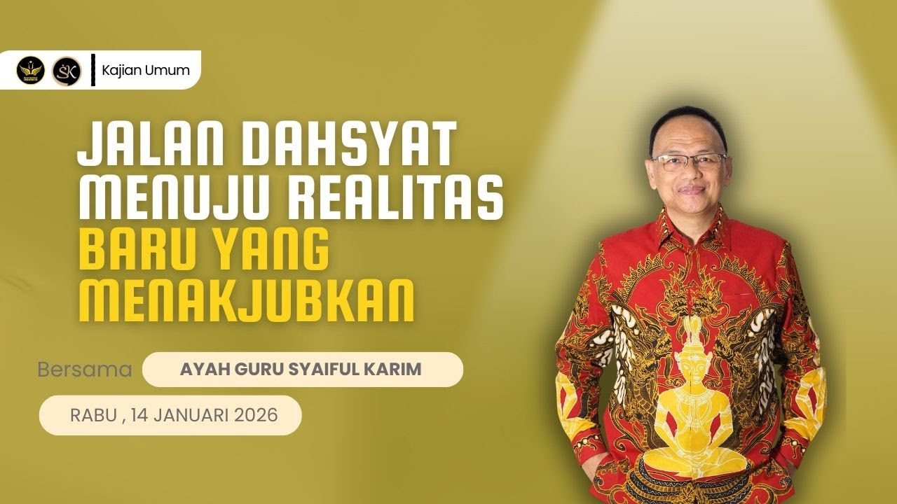 JALAN DAHSYAT MENUJU REALITAS BARU YANG MENAKJUBKAN | SYAIFUL KARIM | KAJIAN MAKRIFAT