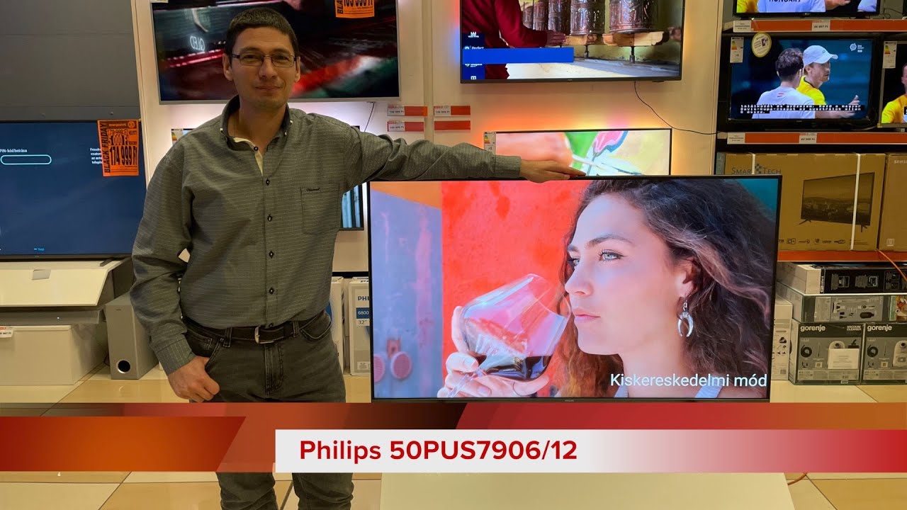 Philips 50PUS7906/12 kicsomagolás és bemutató