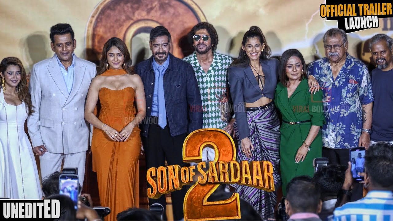 UNCUT - Son Of Sardaar 2 | Official Trailer Launch | Ajay Devgn, Mrunal Thakur, Ravi Kishan, Chunky