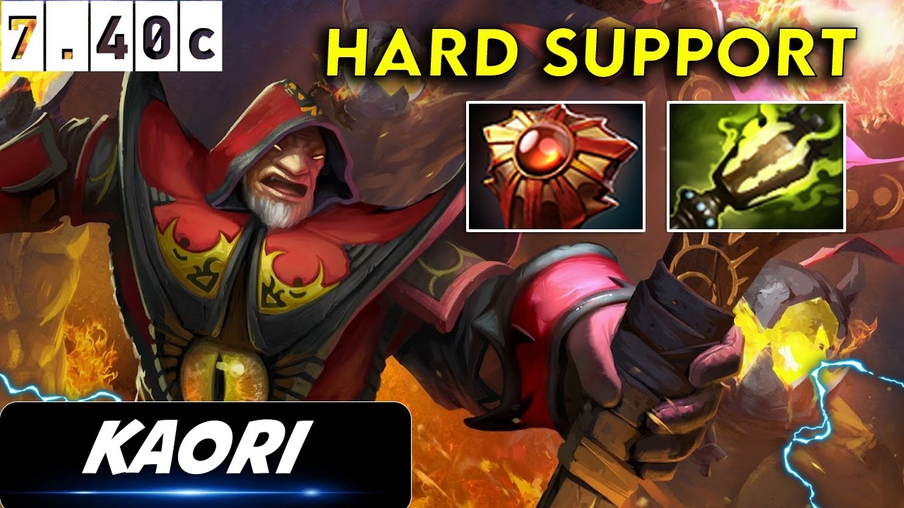 kaori Warlock Hard Support - Dota 2 Patch 7.40c Pro Player Full Gameplay