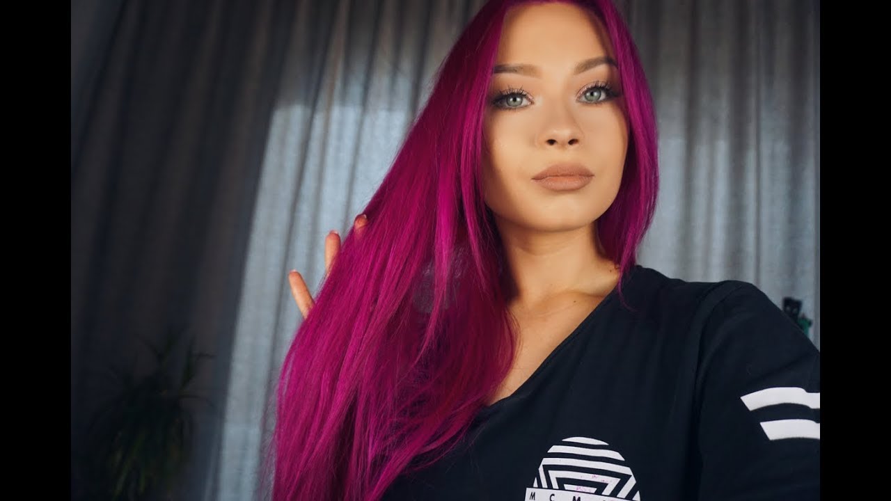 MANIC PANIC FUSCHIA SHOCK HAIR TUTORIAL