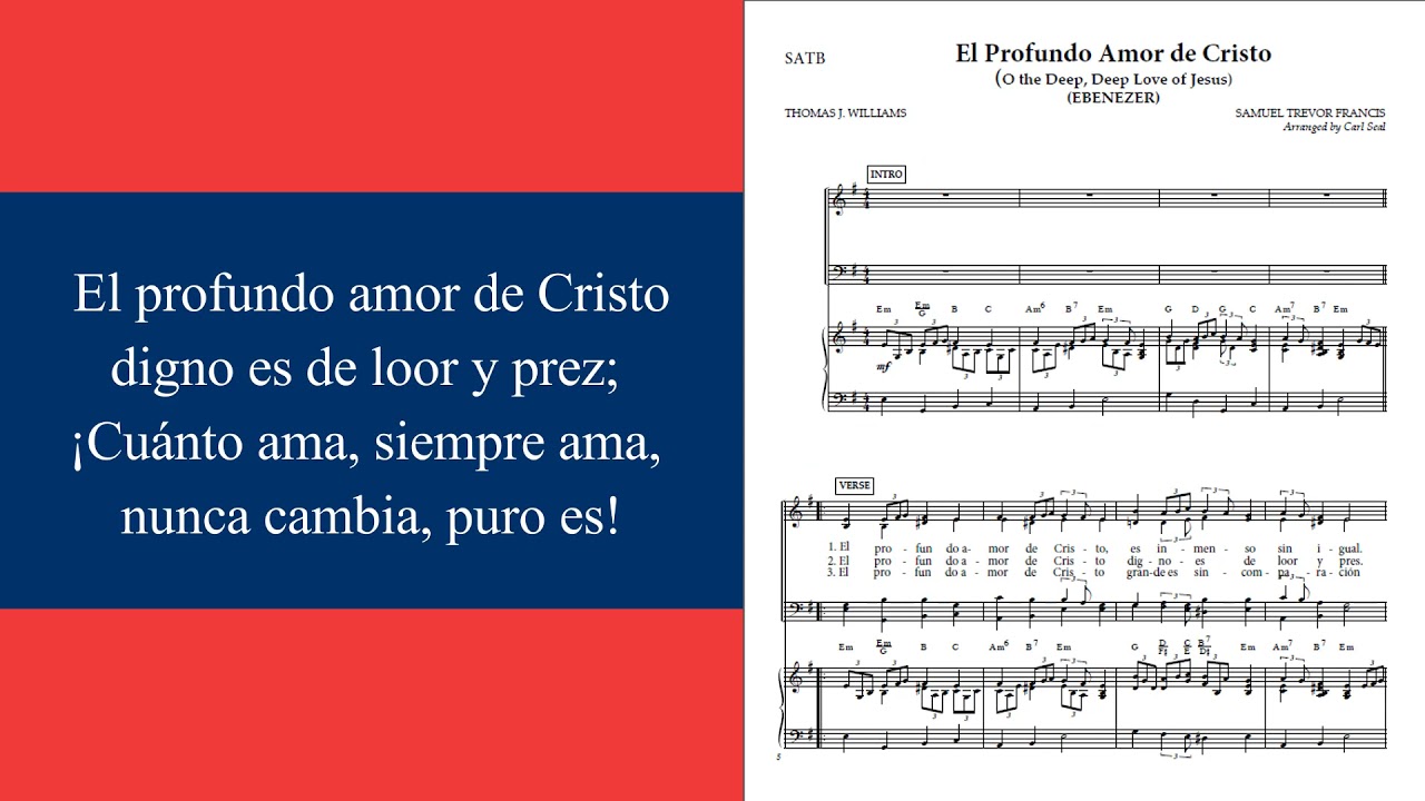 EL PROFUNDO AMOR DE CRISTO PISTA Y PARTITURA