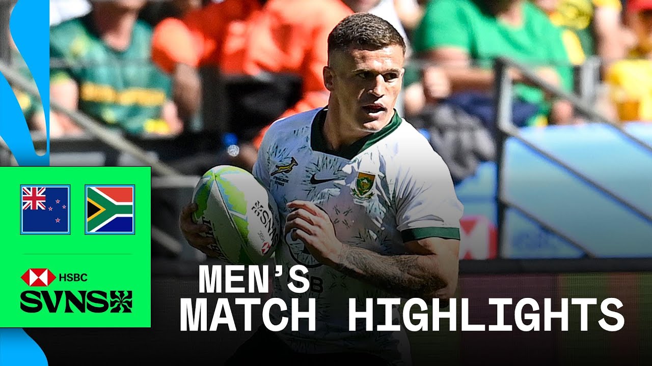Boks TAKE DOWN All Blacks | New Zealand v South Africa | HSBC SVNS Cape Town 2025 | Men's Highlights
