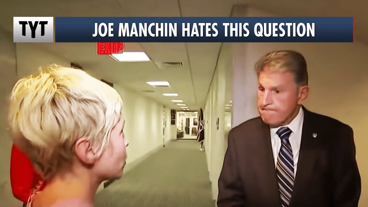 Joe Manchin DESPERATELY Tries To Get Away From Reporter