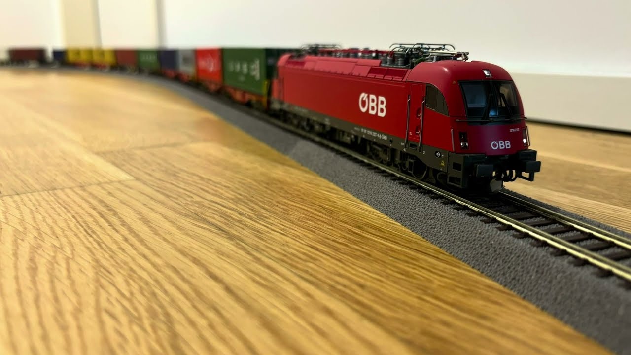 Class 1216 with Container train I Rh 1216 mit Containerzug I Digital I Sound I Trains