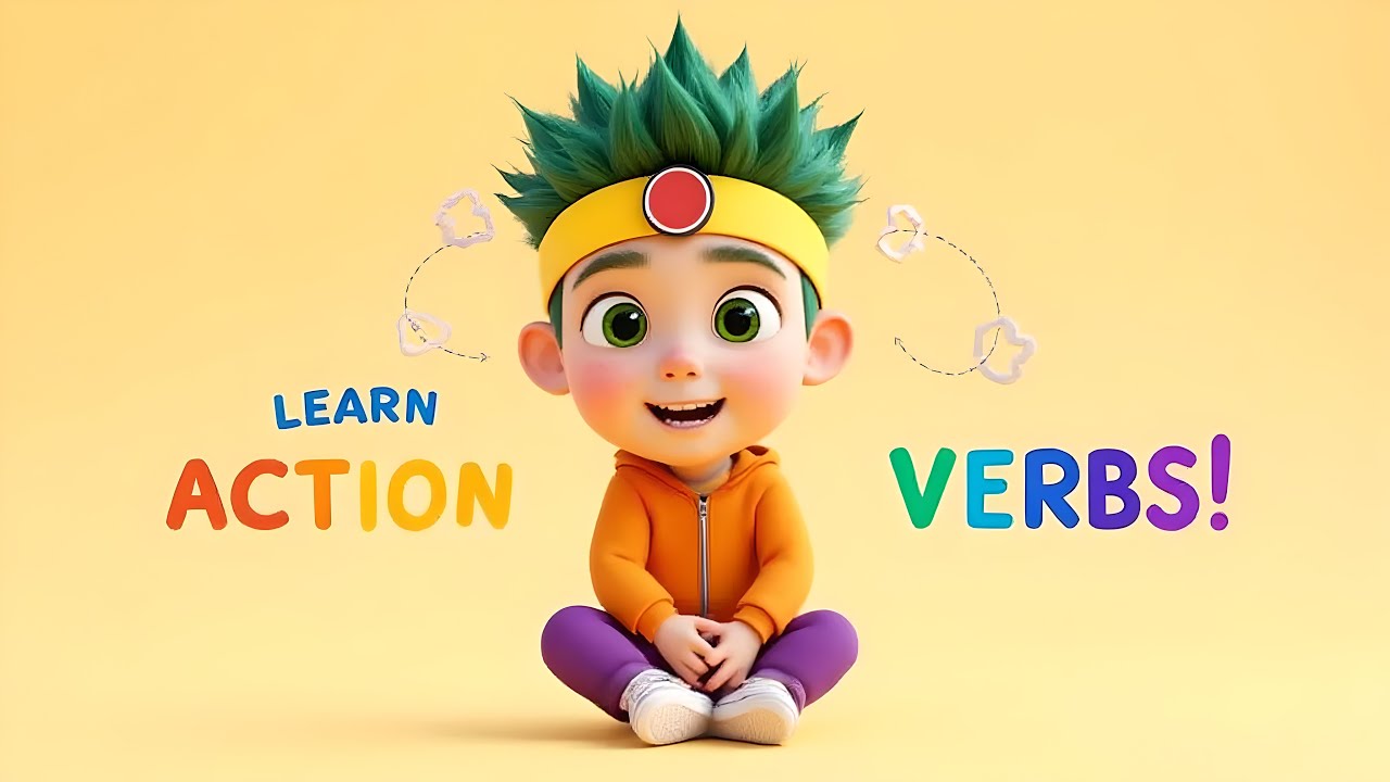 Action Verbs in English With ZaZa.