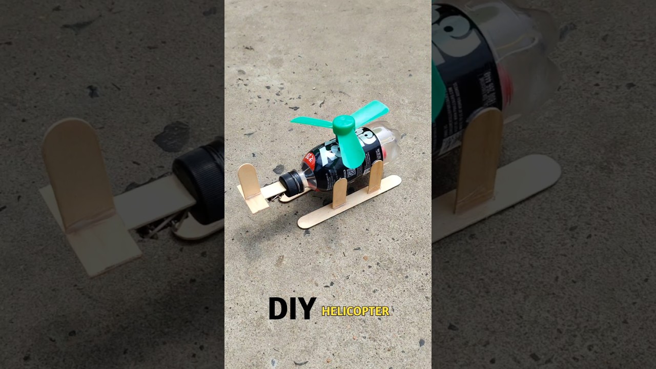 How to make bottles helicopter - Amazing DIY brings unexpected results #shorts #virals #video
