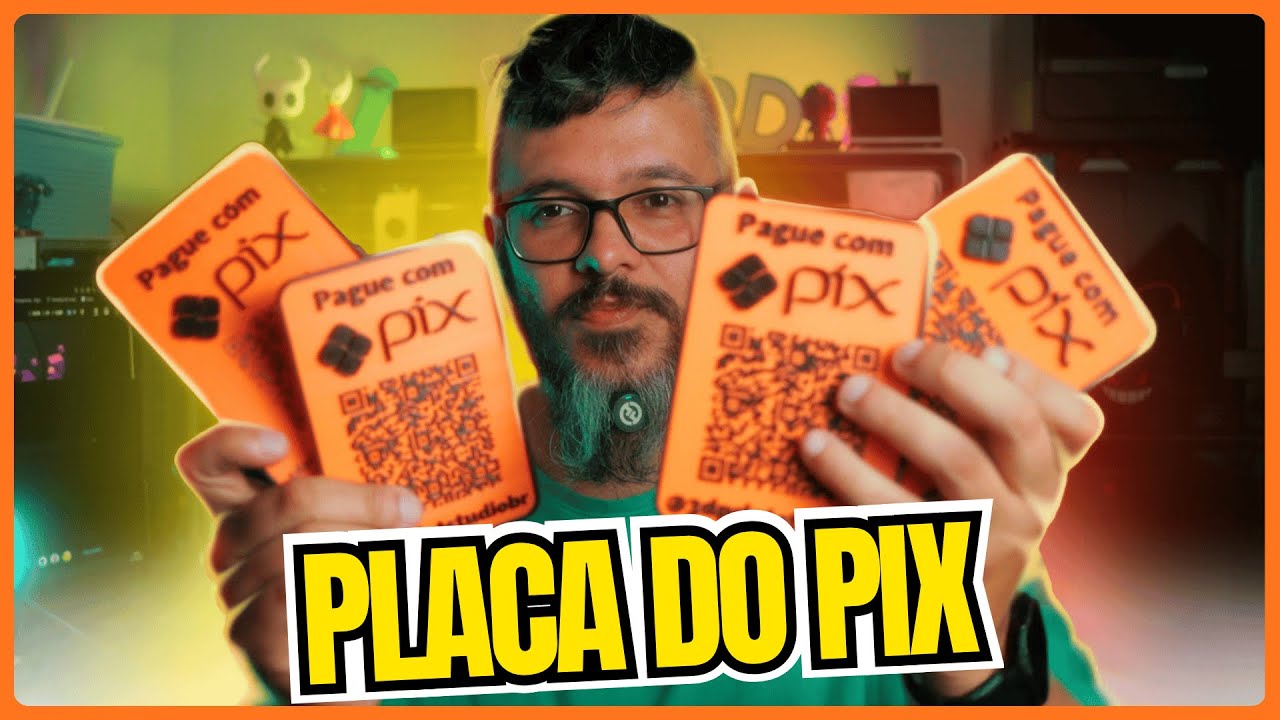Placa Pix com QR CODE na impressora 3D, vai te fazer ganhar dinheiro