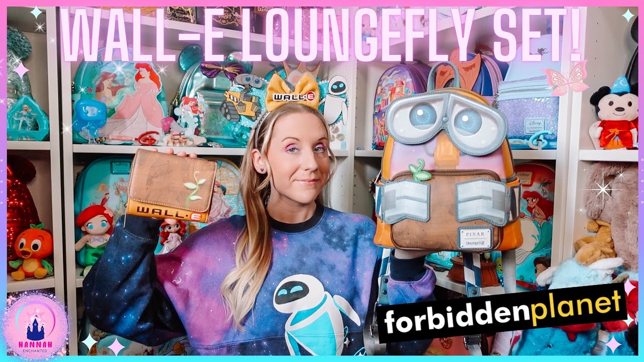 Disney Unboxing Walle Pixar New Loungefly Mini Backpack Set Forbidden Planet Int Exclusive Haul Vlog