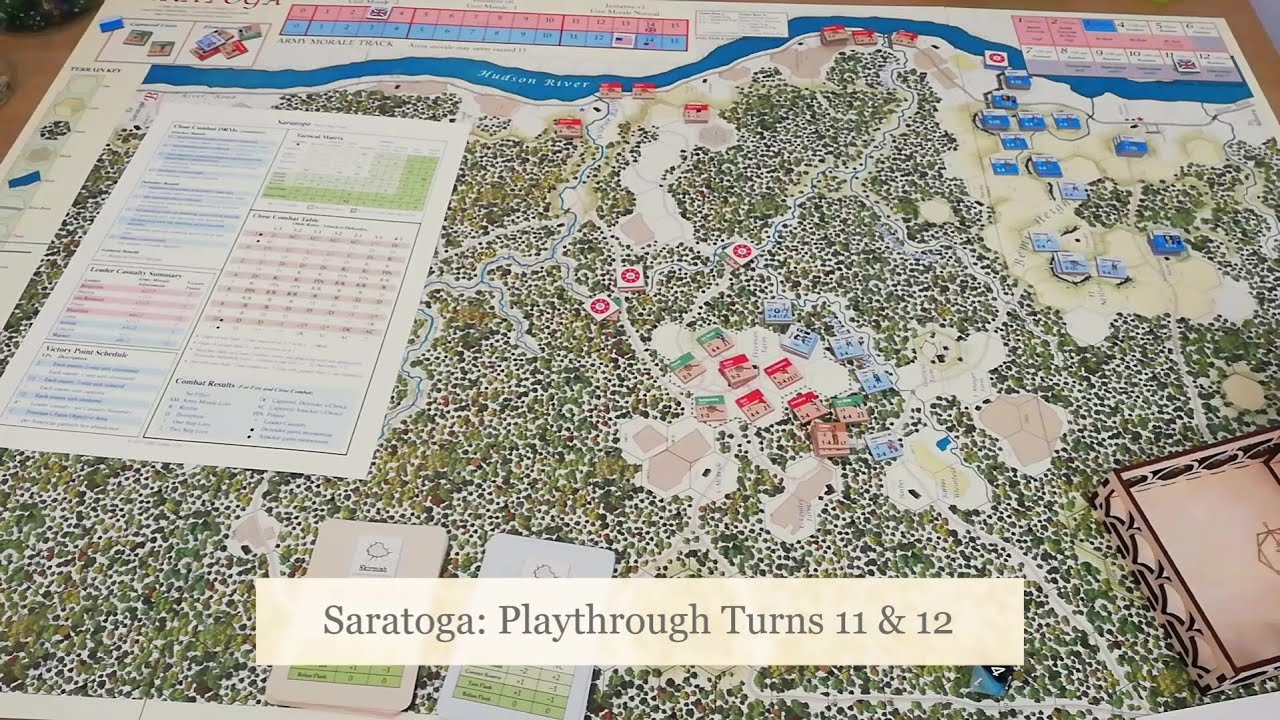 Saratoga (GMT Tri-Pack): Playthrough Turns 11 & 12 - Diagonal Move