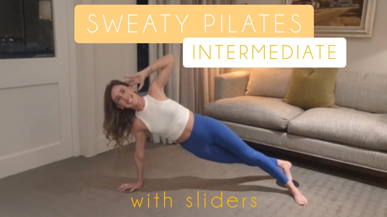 Sweaty Pilates with Sliders II Intermediate Level with an Optional Weight