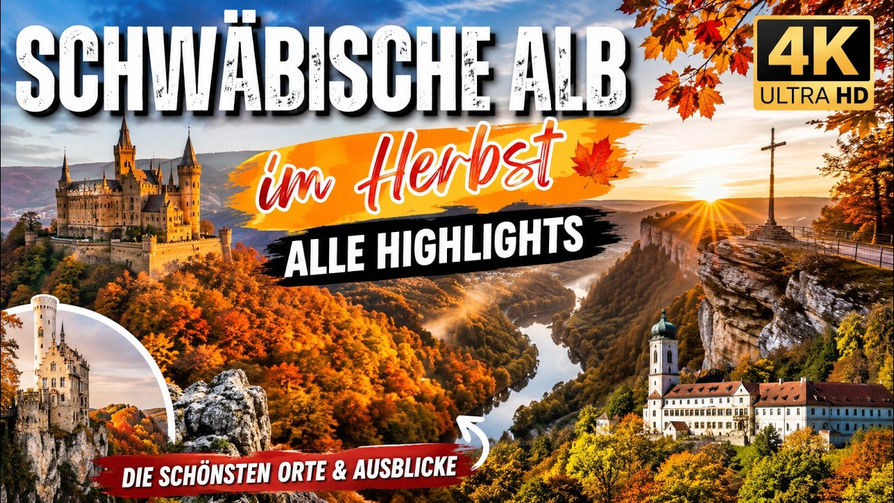 Schwäbische Alb im Herbst - Alle Highlights 2025 - 4k