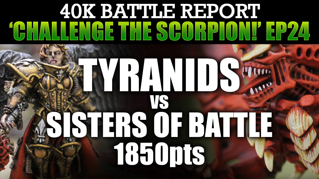 Sisters of Battle vs Tyranids WH40K Bat Rep CTS24: RESURGE! 1850pts | HD