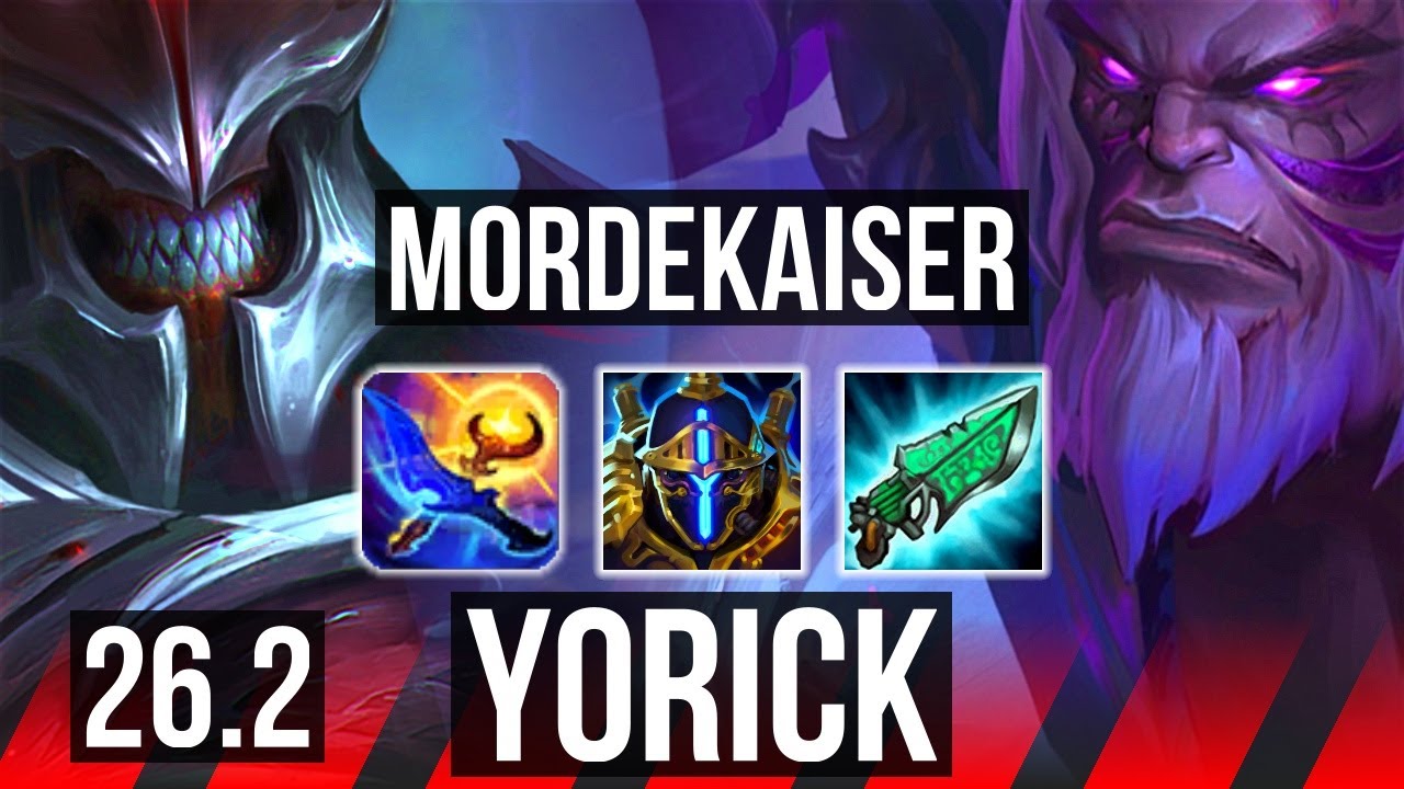 MORDEKAISER vs YORICK (TOP) | Good KDA: 8/1/3 | KR Diamond | 26.2