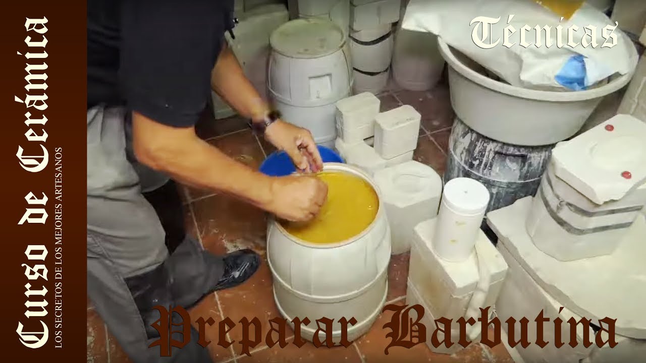 Curso de Cerámica - Preparar Barro Liquido para Rellenar Moldes (Barbutina)