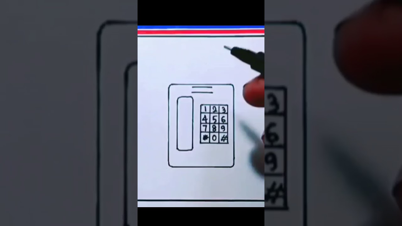 Telephone drawing easily
