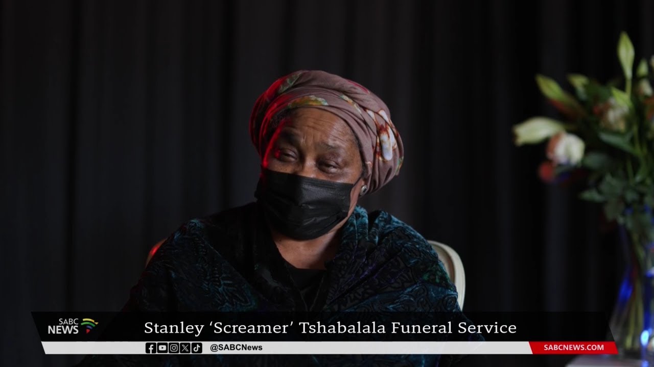 Stanley Tshabalala Funeral l 'Go well my dear, you loved me more than anything': Wife's Tribute