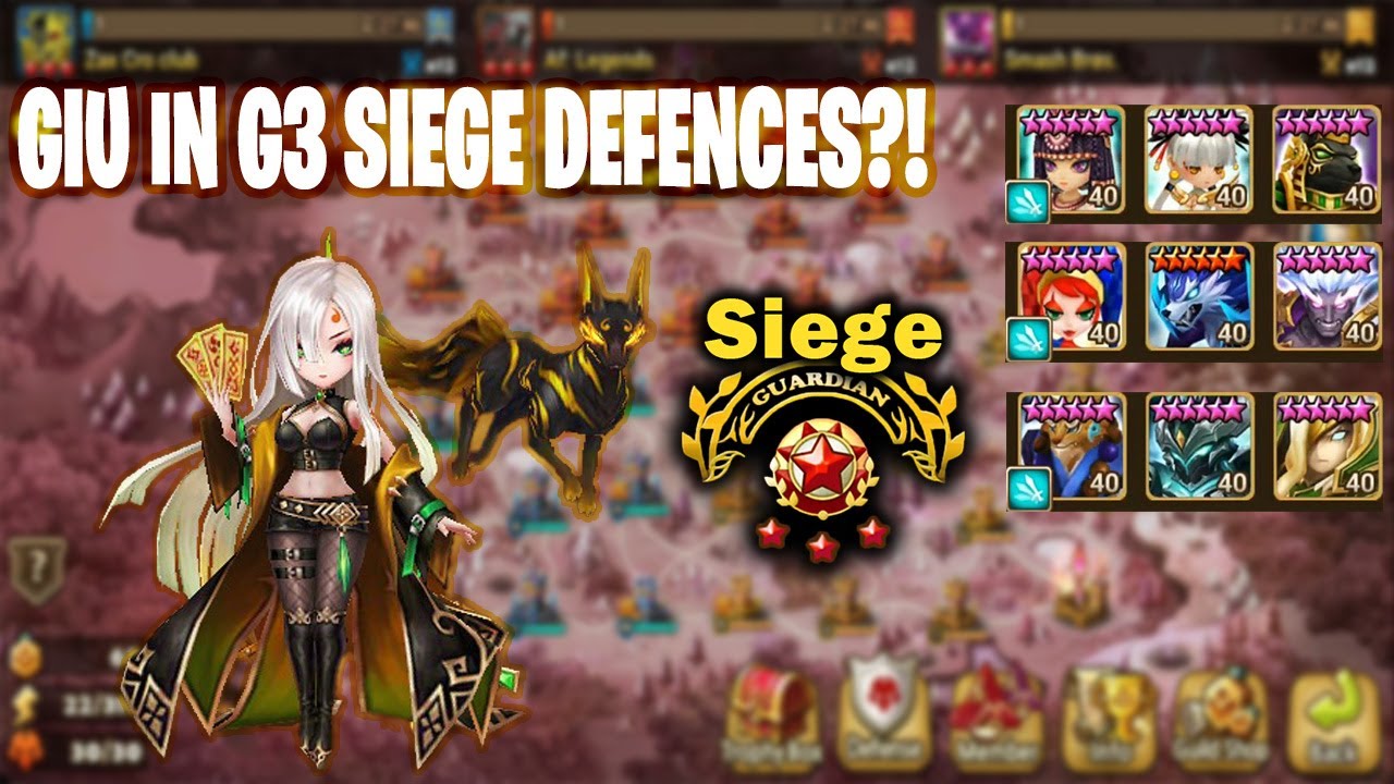 G3 SIEGE - ZCC v Af:Legends v SmashBros (Summoners War)