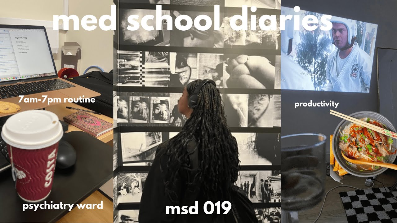1.5 day in the life| Med School Diaries| Productivity Vlog|7am-7pm routine 👩🏾‍⚕️💻