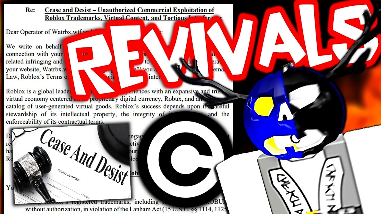 ❌ Roblox сходит с ума с требованиями о прекращении деятельности... (Блокировка фанатских проектов...