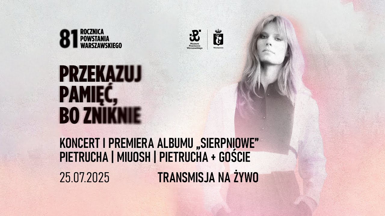 [81. rocznica] Koncert i premiera albumu Julii Pietruchy PIETRUCHA | MIUOSH | PIETRUCHA
