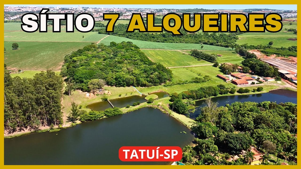 Sítio de 7 alqueires à venda em Tatuí-SP.