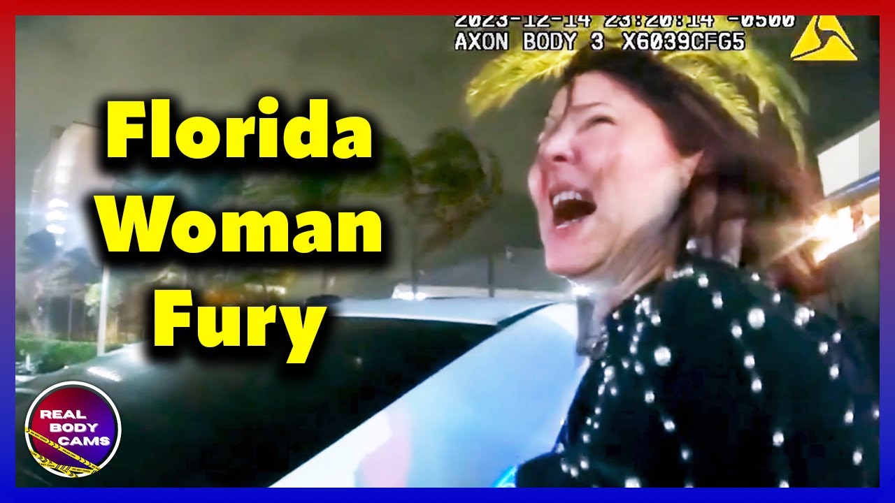 Entitled Drunk Florida Woman Goes Wild: Screams & Fights Cops in Restaurant!