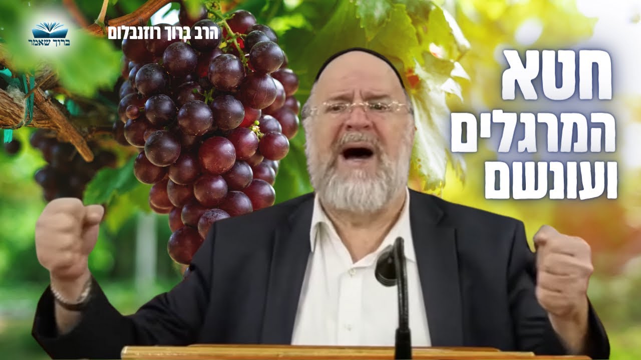 שיעור עצום על חטא המרגלים 🍇 הרב ברוך רוזנבלום פרשת שלח לך תשפ