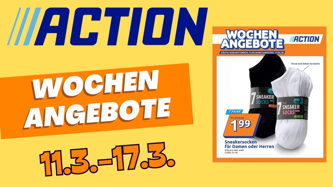 ACTION Prospekt: Die besten Angebote ab 11.3.2026! 🔥 Nicht verpassen! #action