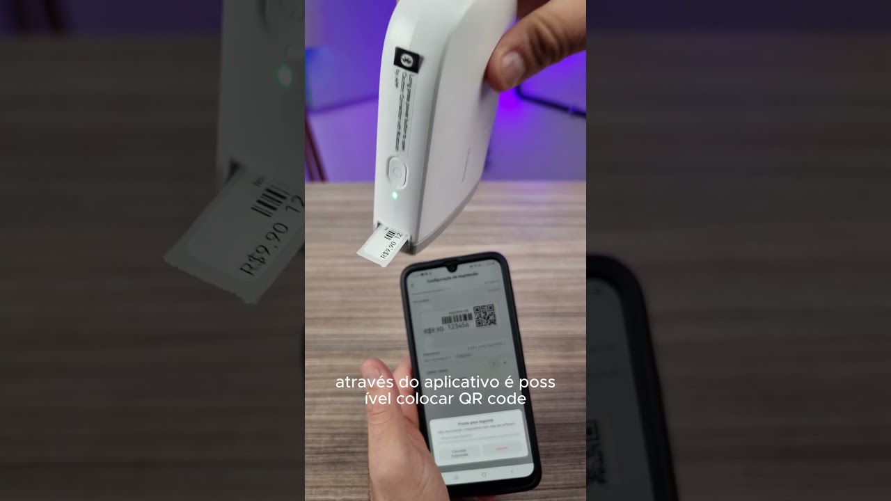 COMPREI A MINI IMPRESSORA NIIMBOT D11😱#niimbot #achadinhos #viralvideo #impressora #casa #fy #fyp