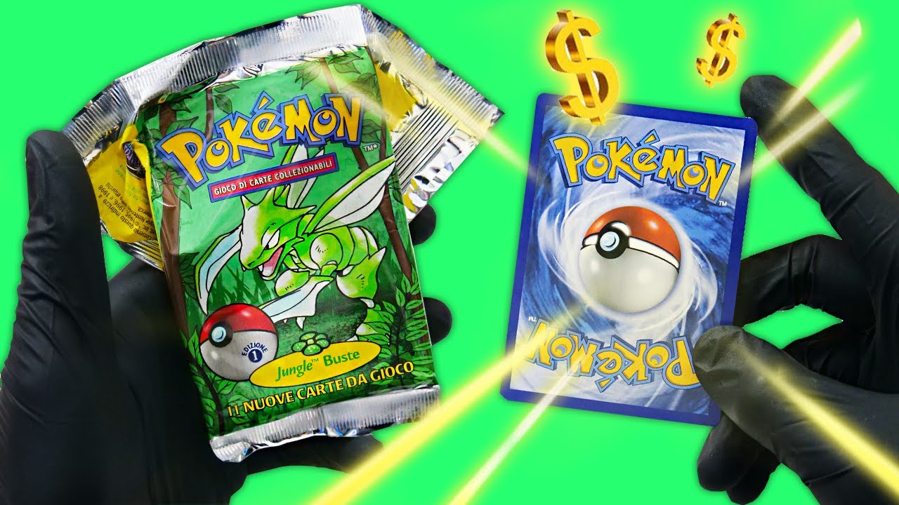 APRO 3 BUSTINE POKEMON JUNGLE PRIMA EDIZIONE COSTOSISSIME E INTROVABILI!
