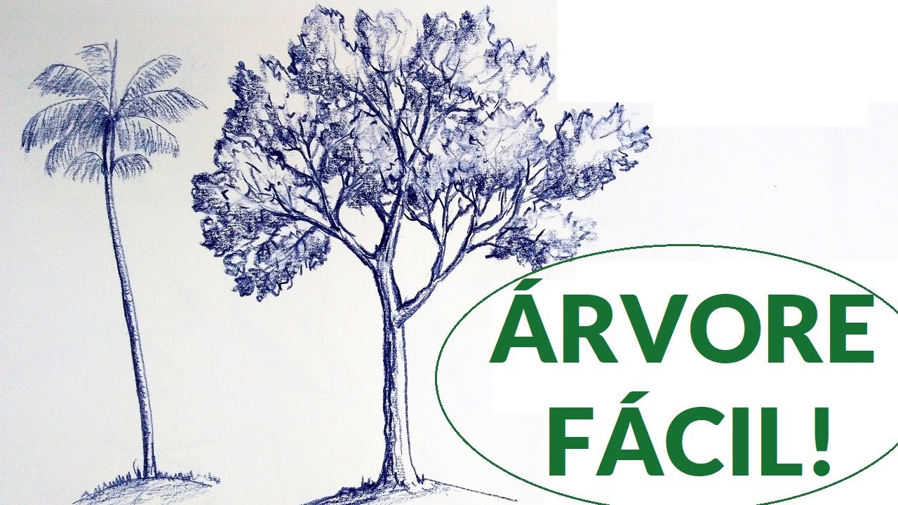 DESENHO de ÁRVORE SUPER FÁCIL!!Com o PASSO a PASSO!