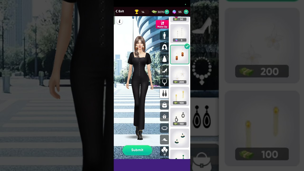 Black Outfit Avatar Makeover 🖤🔥 | Stylish Girl Look #shorts#shorts #avatar #dressup #fashiongame 