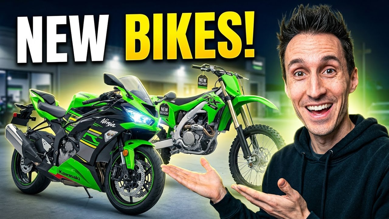 Taking Delivery Of My New Bike! Kawasaki Ninja ZX6R & KX250!
