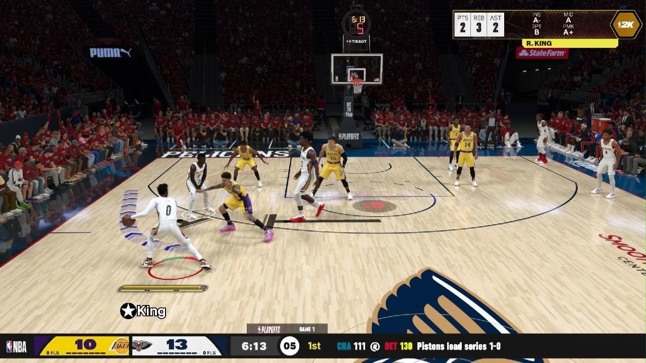 NBA 2K26 Pelicans rebuild year 8 western conference playoffs round 1 Game 1