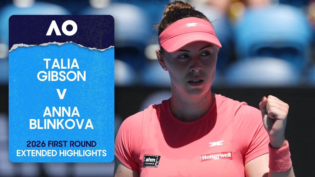 Talia Gibson v Anna Blinkova Extended Highlights | Australian Open 2026 First Round