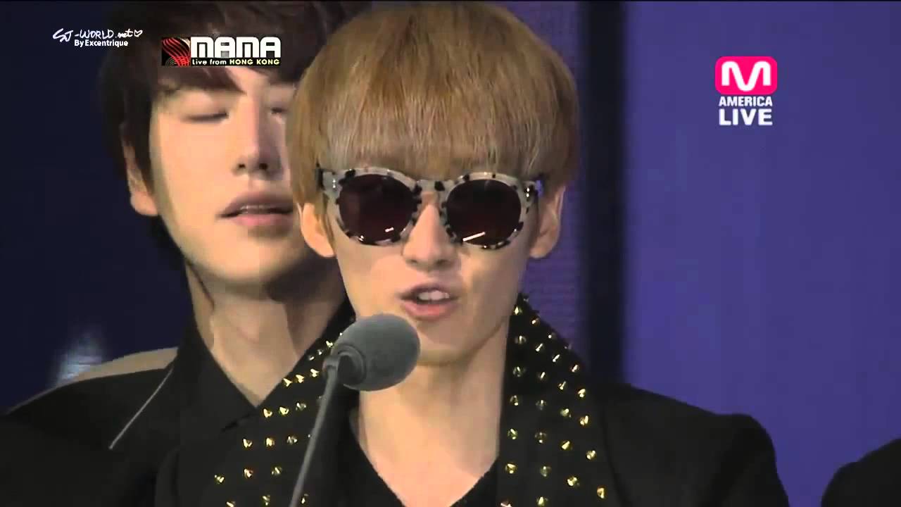 [720p] 121130 MAMA 2012 Best Line Award - Super Junior