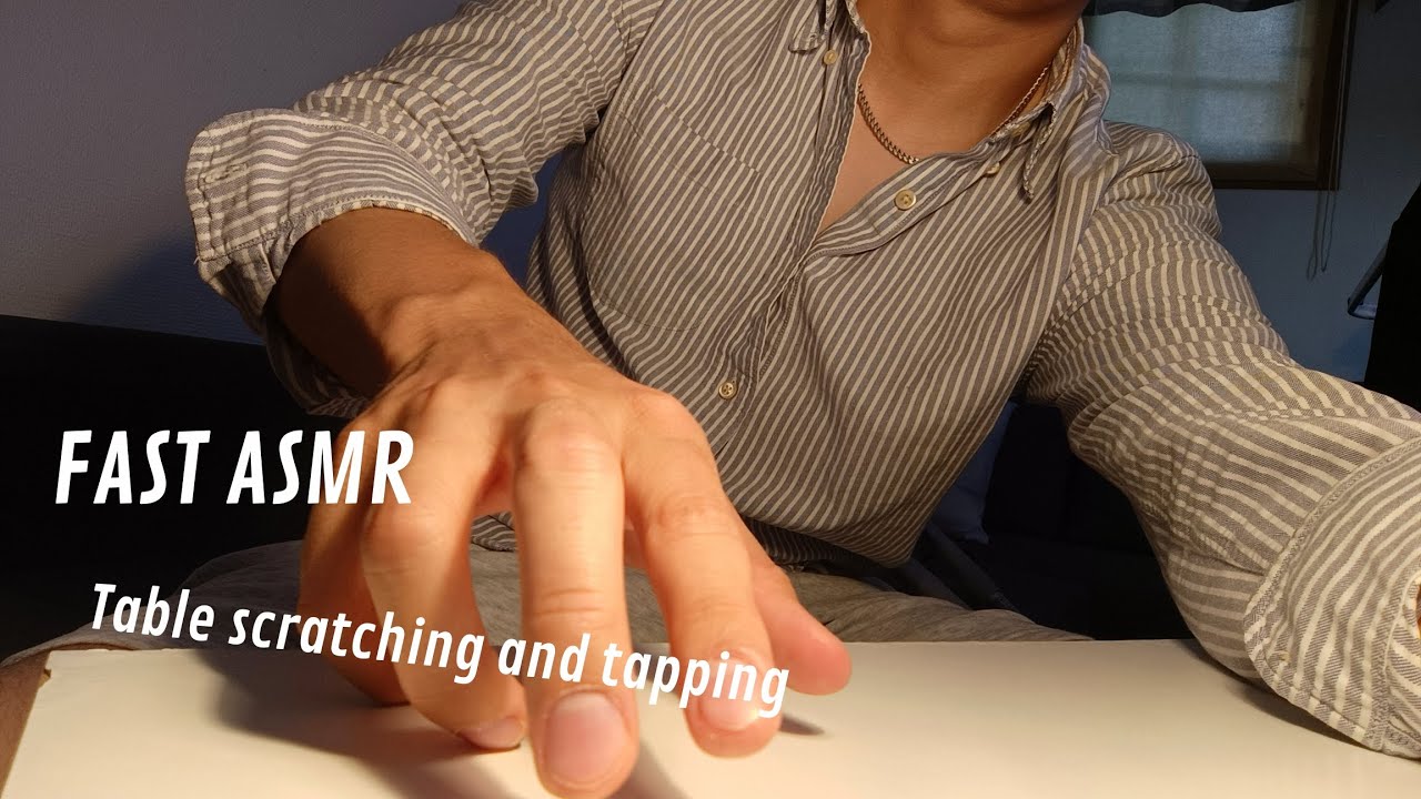 Fast table tapping and scratching - Lofi ASMR (No talking) 