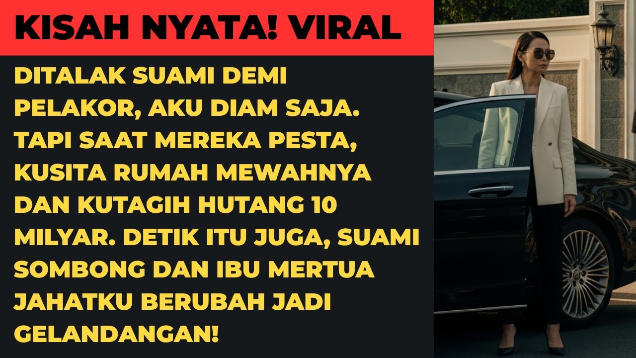 DITALAK DEMI PELAKOR, SUAMI SYOK SAAT RUMAH DISITA & DITAGIH 10 MILYAR!