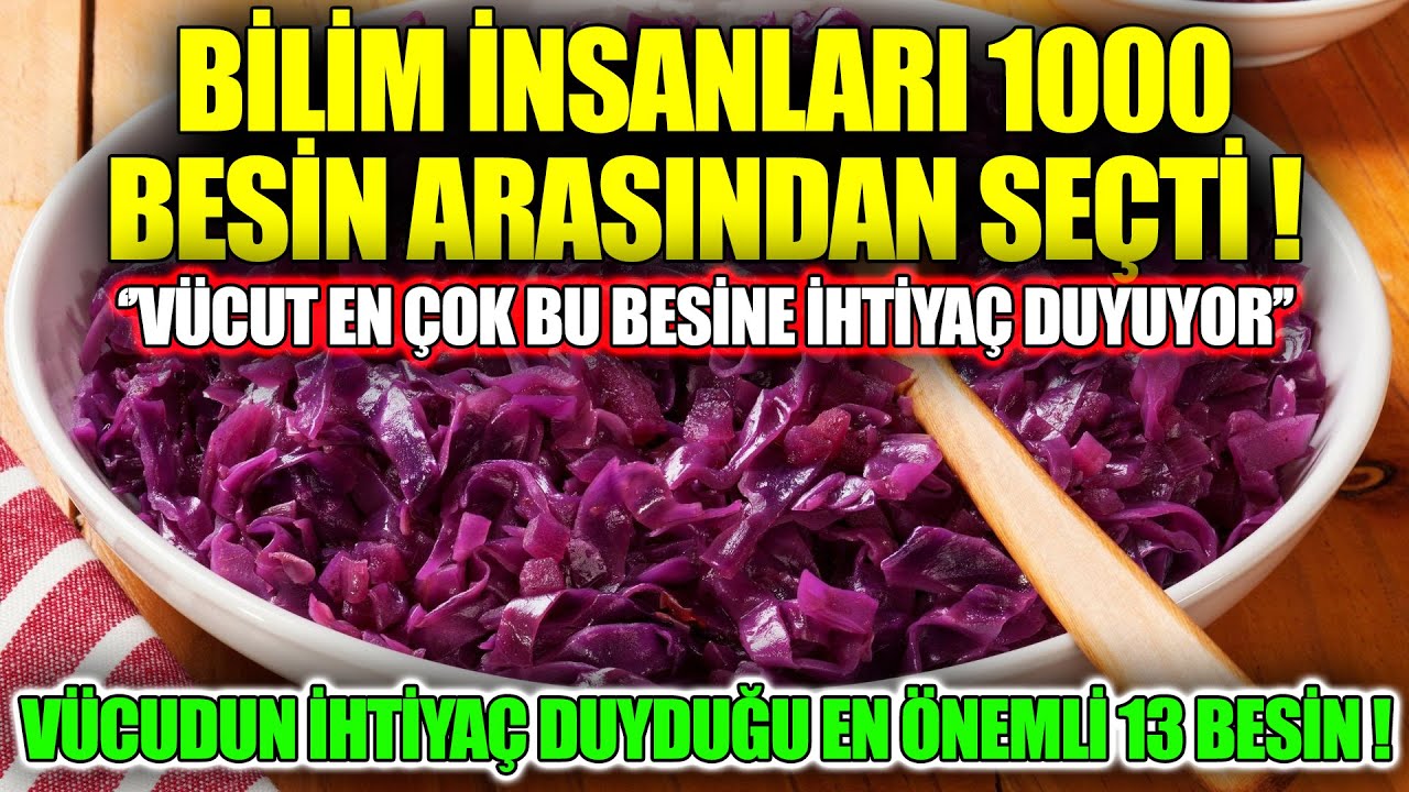 Vücudun En Çok İhtiyaç Duyduğu 13 Besin ! MUTLAKA TÜKETİN !
