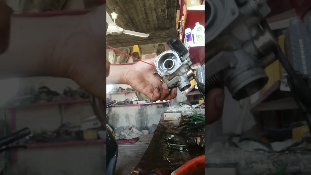 تنظيف كابريتر دراجه (سيام)🔧🔧