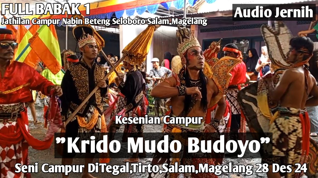 KRIDO MUDO BUDOYO Jathilan Campur Nabin Beteng Kalangan Full! Babak 1 di Tegal Tirto Salam Magelang