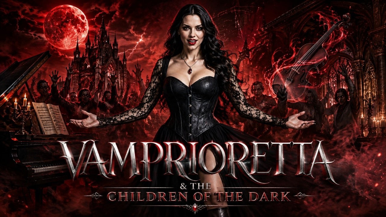 Vamprioretta & The Children Of The Dark | Unseen, Misunderstood & Safe In Shadows (Gothic Metal AI)