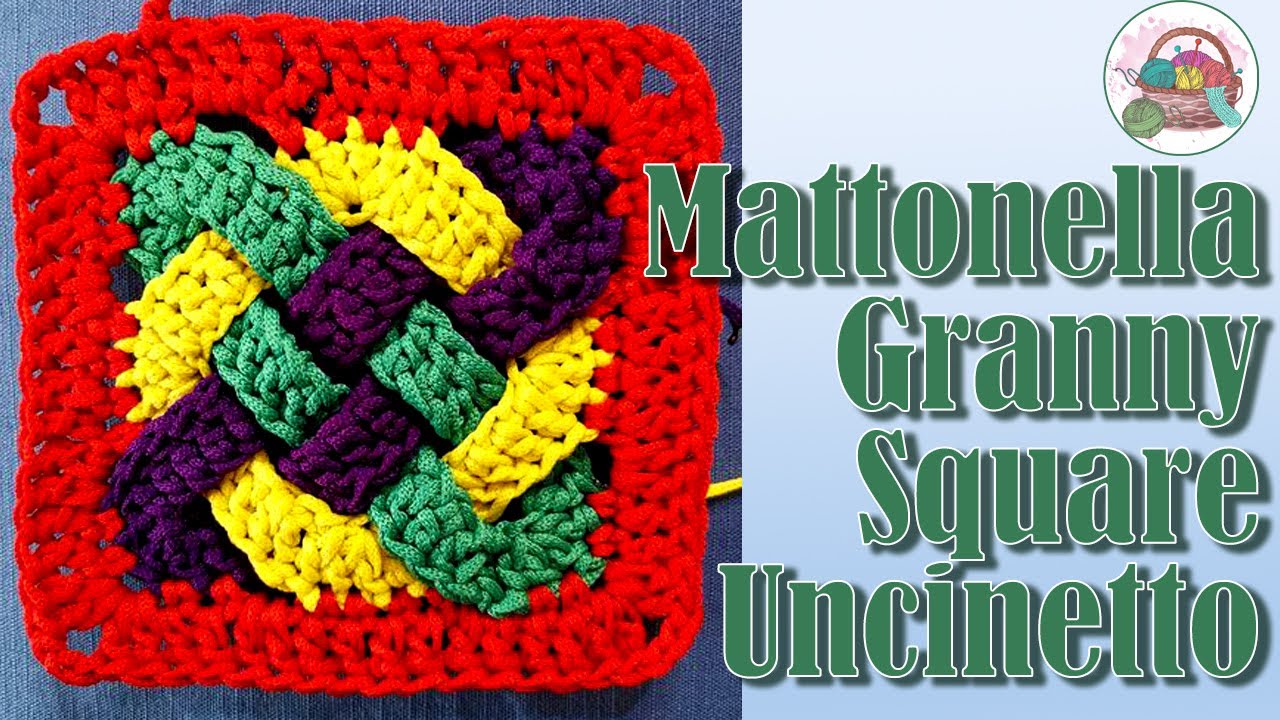 MATTONELLA GRANNY SQUARE UNCINETTO - Tutorial mattonella uncinetto